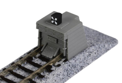 Kato 20-046 Ground Level Buffer Stop (Brick) on 62mm Straight (2)