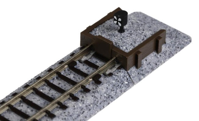 Kato 20-047 Ground Level Buffer Stop (Wood) on 62mm Straight (2)