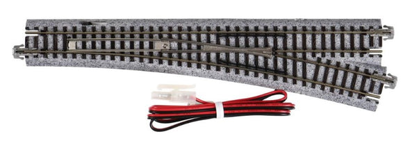 thumbnail interactive-video image 1 of Kato 20-220 #4 Left Hand Turnout – N Gauge Railway Track (481mm Curve Radius, R19'-15) / 7078203 1 of 4