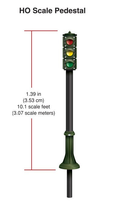 JP5651 HO Pedestal Traffic Lights