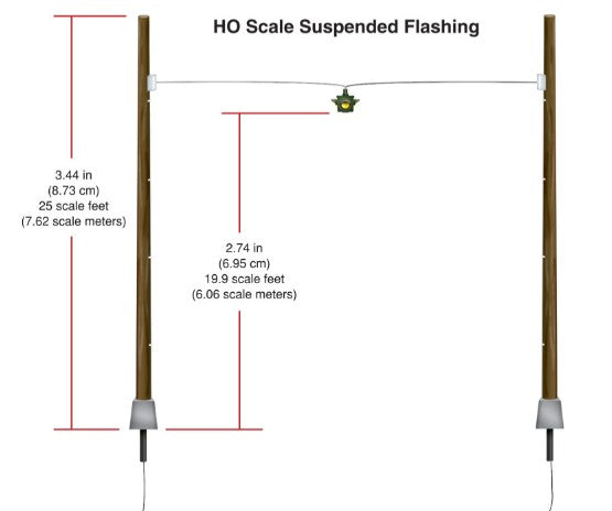 JP5652 HO Suspended Flashing Lights