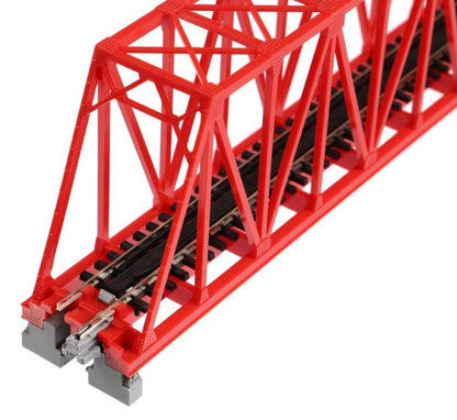 Kato 20-430 Single Track Truss Girder Bridge 248mm Red