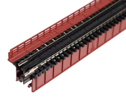 Kato 20-460 Single Track Deck Plate Girder Bridge 124mm Red