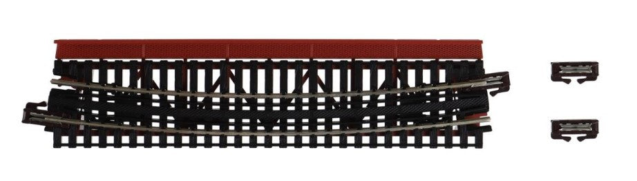 Unitrack (R448-15T) Curved Girder Bridge Red 15 Degree