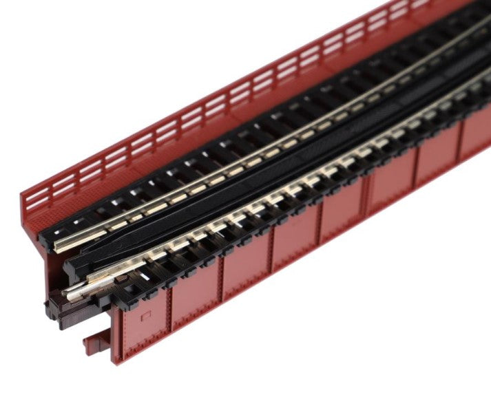 Unitrack (R448-15T) Curved Girder Bridge Red 15 Degree