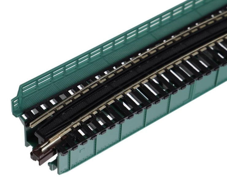 Unitrack Bridge Kato 20-471 Unitrack (R481-15T) Curved Girder Bridge Green 15 – Rails