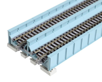 Kato 20-455 Double Track Plate Bridge 186mm Light Blue