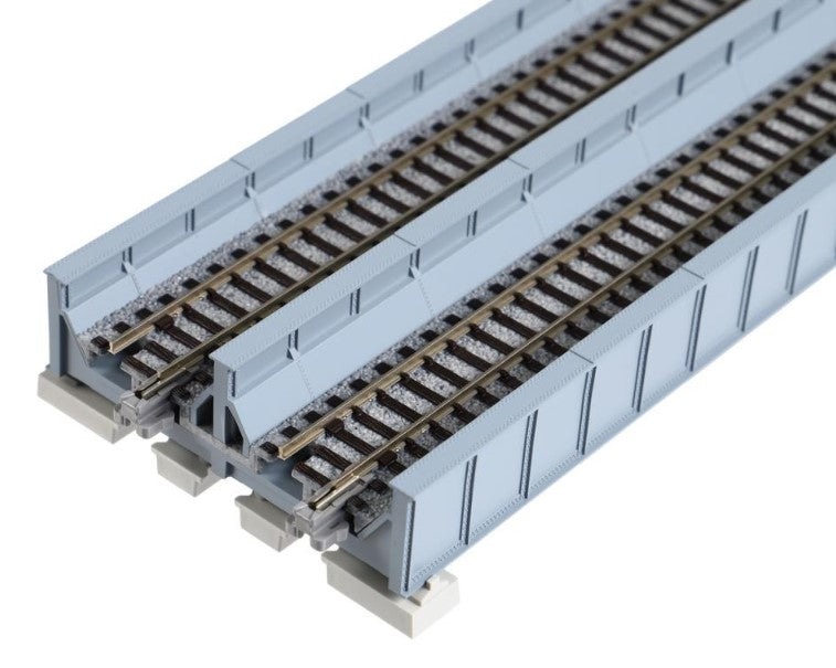 Kato 20-457 Double Track Plate Bridge 186mm Grey