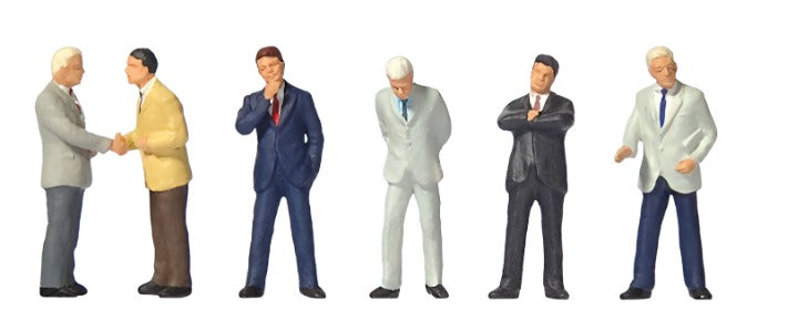 Businessmen (6) British OO Scale Figure Set