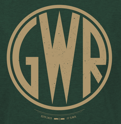 Great Western Railway Heritage GWR Logo Railway T Shirt (Green)