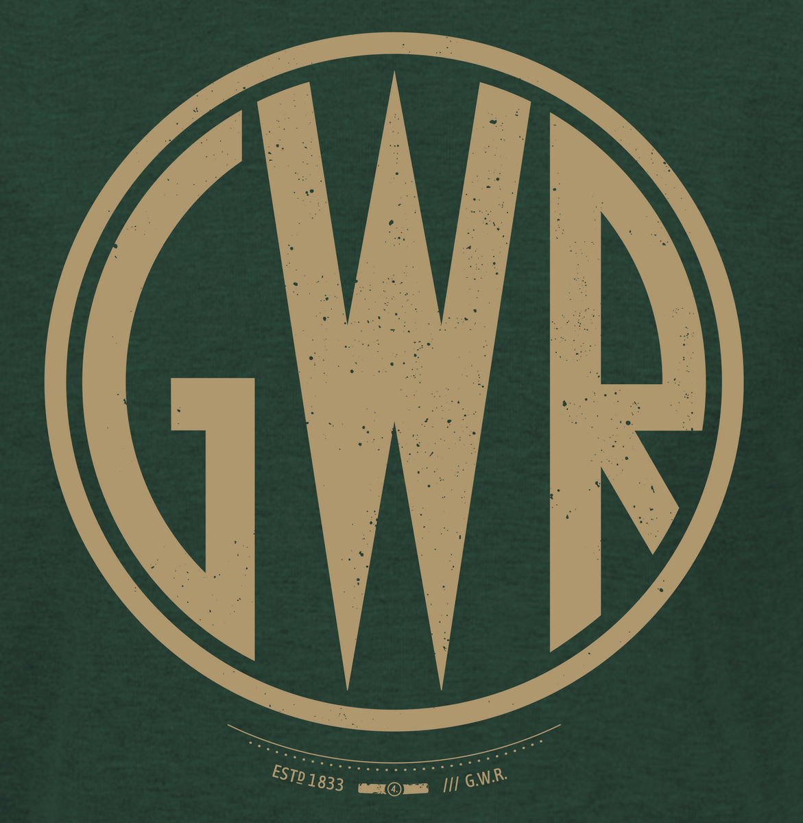 Just Threads GWR-TEE Great Western Railway Heritage GWR Logo Railway T ...