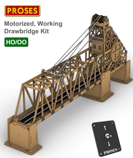 Proses PLS-552 HO/OO Scale Motorised Drawbridge Kit – Rails