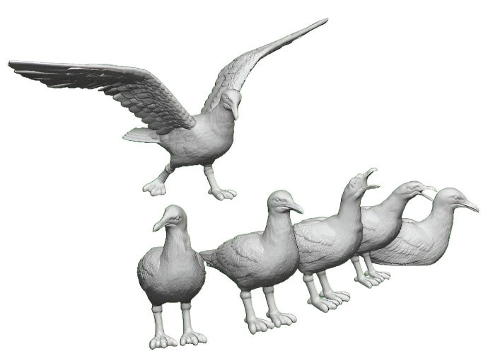 OO Gauge Pets, Wildlife & Livestock - Seagulls - Pack of 12