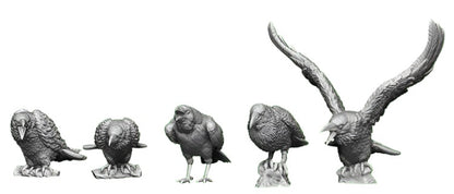 OO Gauge Pets, Wildlife & Livestock - Crows - Pack of 10