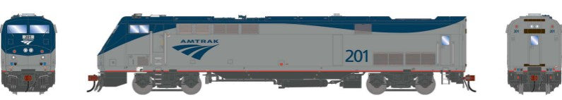 HO P42DC Locomotive With DCC & Sound, AMTK Phase V #201