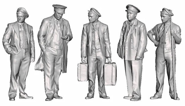 N Gauge 1948-1968 British Railways - Station Staff Bundle