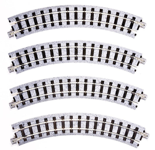 Unitrack Narrow Gauge Curved Track 183mm Radius 4pc