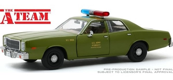 The A-Team (1983-87 TV Series) 1977 Plymouth Fury U.S Army