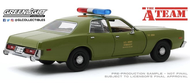 The A-Team (1983-87 TV Series) 1977 Plymouth Fury U.S Army