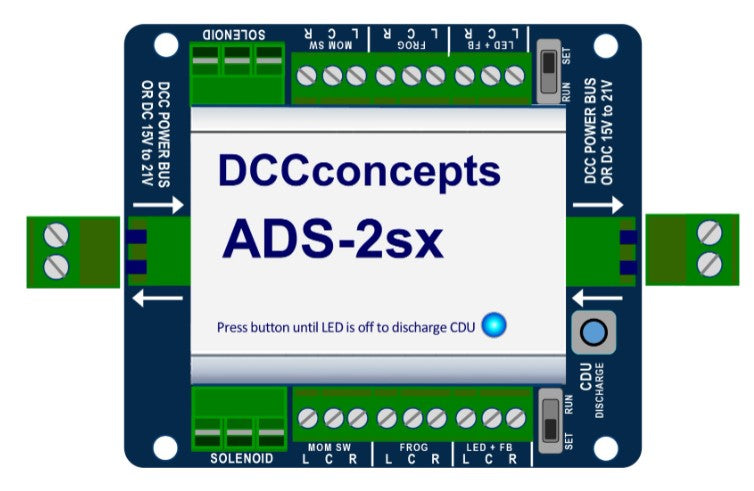 Accessory Decoder CDU Solenoid Drive SX 2-Way with Power-Off Memory and Protective Case