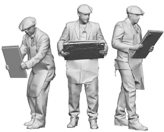 Modelu 14303-148 N Gauge Work and Industry - Slate Workers – Rails