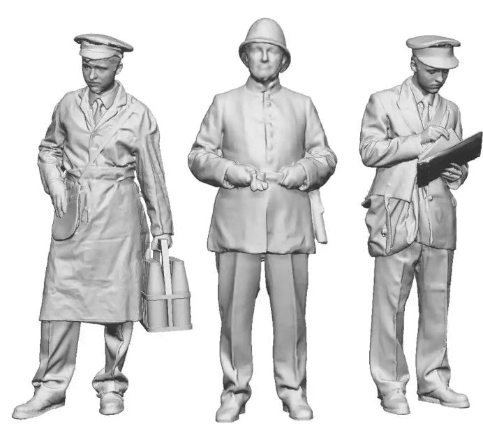 N Gauge Town and Country - Milkman, Policeman and Postman