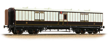 LNWR 50ft Arc Roof Full Brake LNWR Dark Claret & White No.8082