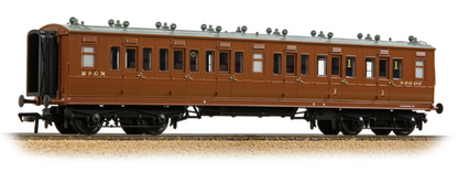 LNWR 50ft Arc Roof Composite Corridor M&GN Brown No.83006