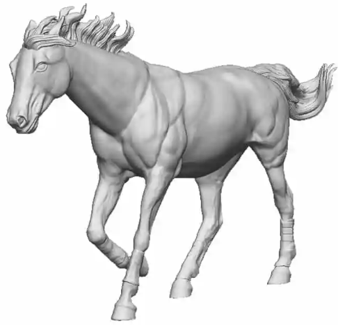 31302-076 OO Gauge - Pets, Wildlife & Livestock - Thoroughbred Horse Running
