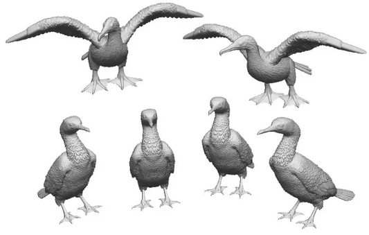 31408-148 N Gauge - Pets, Wildlife & Livestock - Cormorants x6