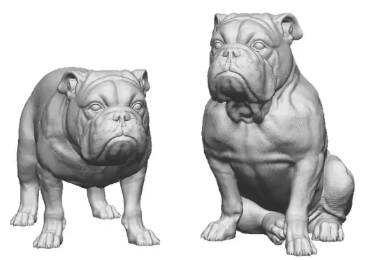 31016-148 N Gauge - Pets, Wildlife & Livestock - English Bulldogs x2