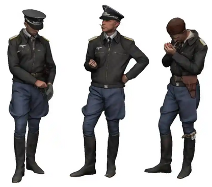 1:72 Scale - World War Two - Luftwaffe Pilots in Conversation