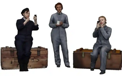 1:32 Scale RAF Through the Ages - World War Two - WAAFs at rest
