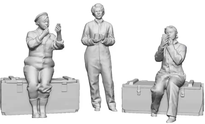 1:48 Scale RAF Through the Ages - World War Two - WAAFs at rest