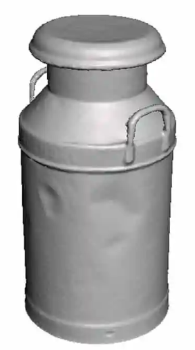 O Gauge Work and Industry Platform Accessories - 10 gal Milk Churns - Pack of 4