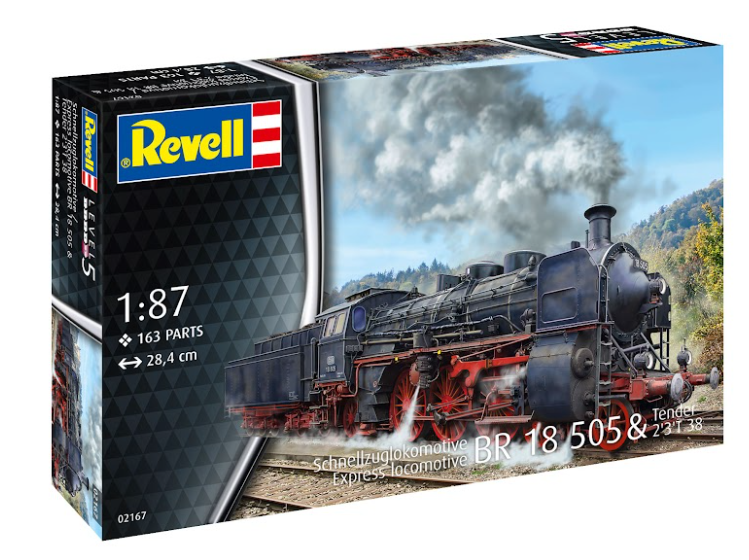 Express Locomotive BR 18 505 with Tender 2'3' T38 Model Kit