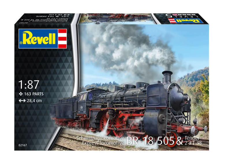 Express Locomotive BR 18 505 with Tender 2'3' T38 Model Kit