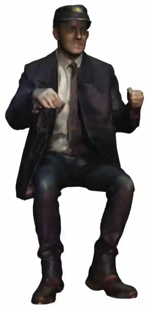 O Gauge - Railway & Lineside - 1969-1997 British Railways - Seated Driver in BR Uniform