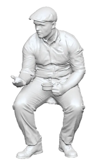 O Gauge - Railway & Lineside - Shed Staff Drinking