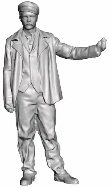 N Gauge - Railway & Lineside - 1870-1947 - Loco Driver using regulator with left hand