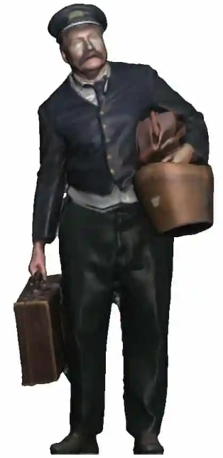 OO Gauge - Railway & Lineside - 1870-1947 - Porter with luggage