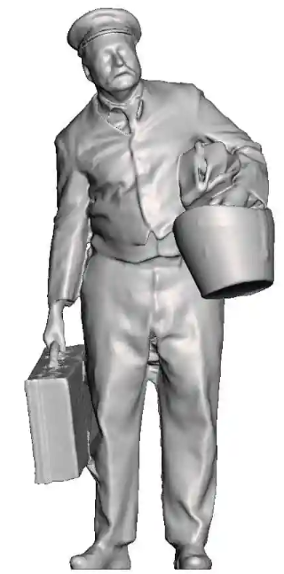 O Gauge - Railway & Lineside - 1870-1947 - Porter with luggage