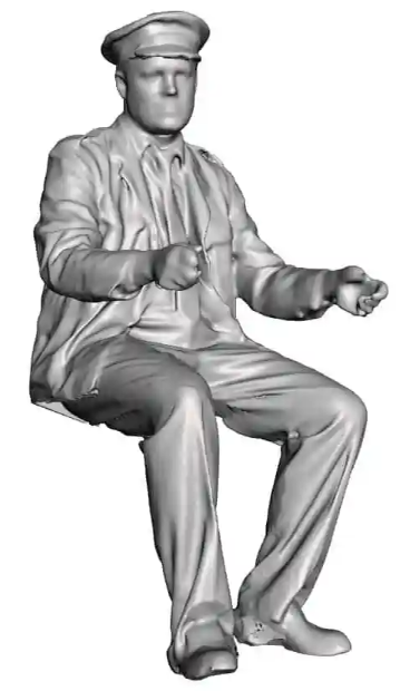 N Gauge - Trade & Services - Bus Crew - Seated Bus Driver