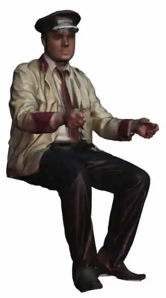 O Gauge - Trade & Services - Bus Crew - Seated Bus Driver