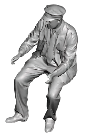 O Gauge - Trade & Services - Bus Crew - Seated Bus Driver