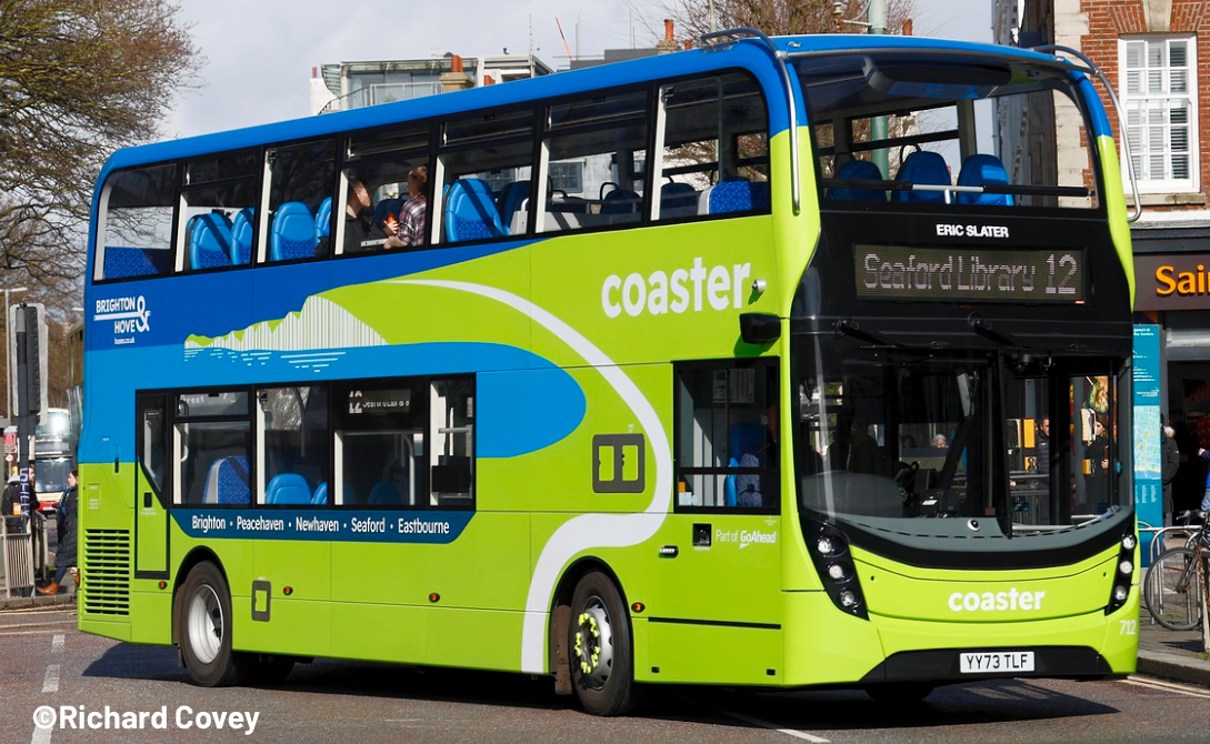 ADL Enviro 400 Brighton and Hove Coaster (712 - YY73 TLF)