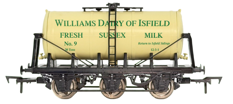 4F-031-145 6 Wheel Milk Tanker Williams Dairy