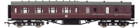 4P-010-452 57ft Stanier Corridor Brake Composite M5762M BR Lined Maroon