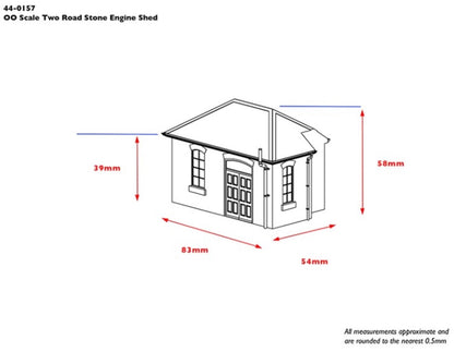 Pre-Owned 44-0157 Two Road Stone Engine Shed