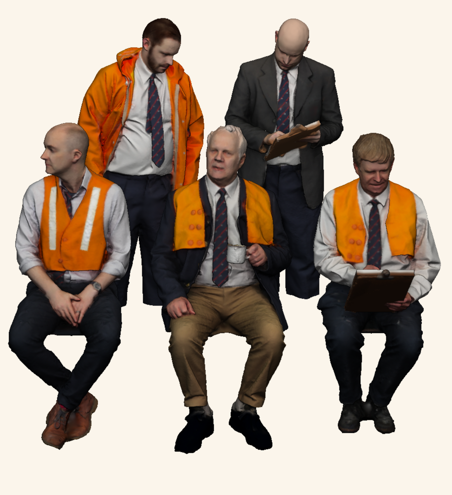 1:76 Scale Exclusive Black Label BR Q13 Inspection Saloon Engineers - Full Colour 3D Print